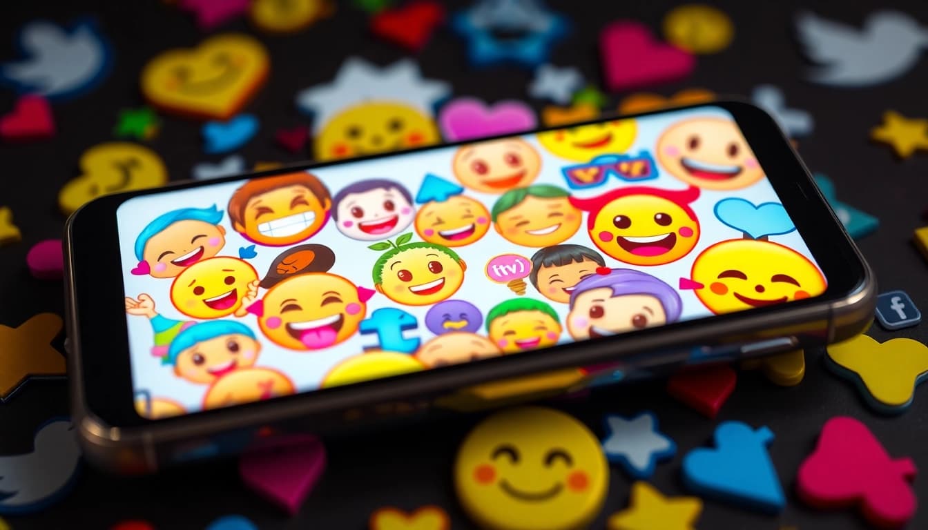 Engaging display of tiktok emojis showcasing expressions and modern communication.