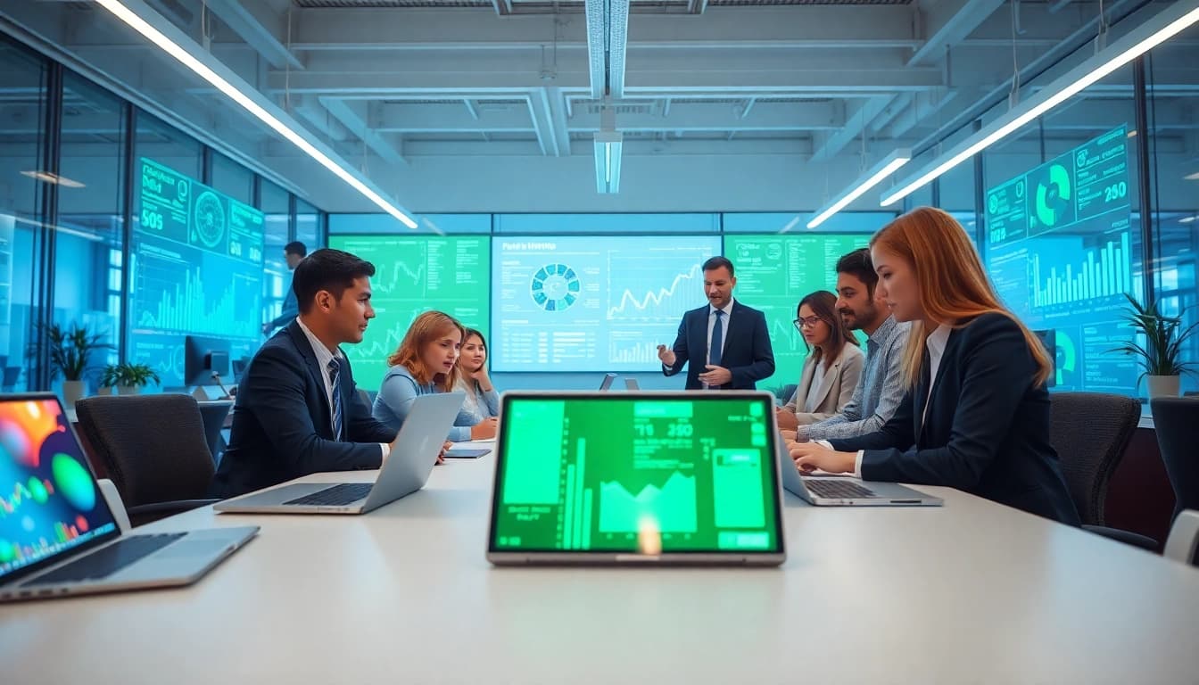 Engage with Technology through a collaborative modern workspace filled with innovative devices.