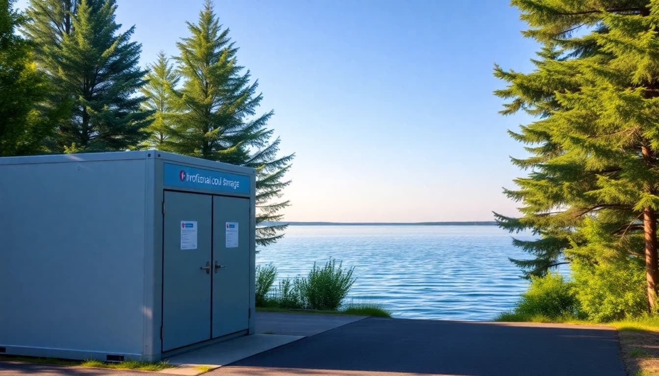Showcase of cold lake storage facility highlighting temperature-controlled units by Cold Lake.