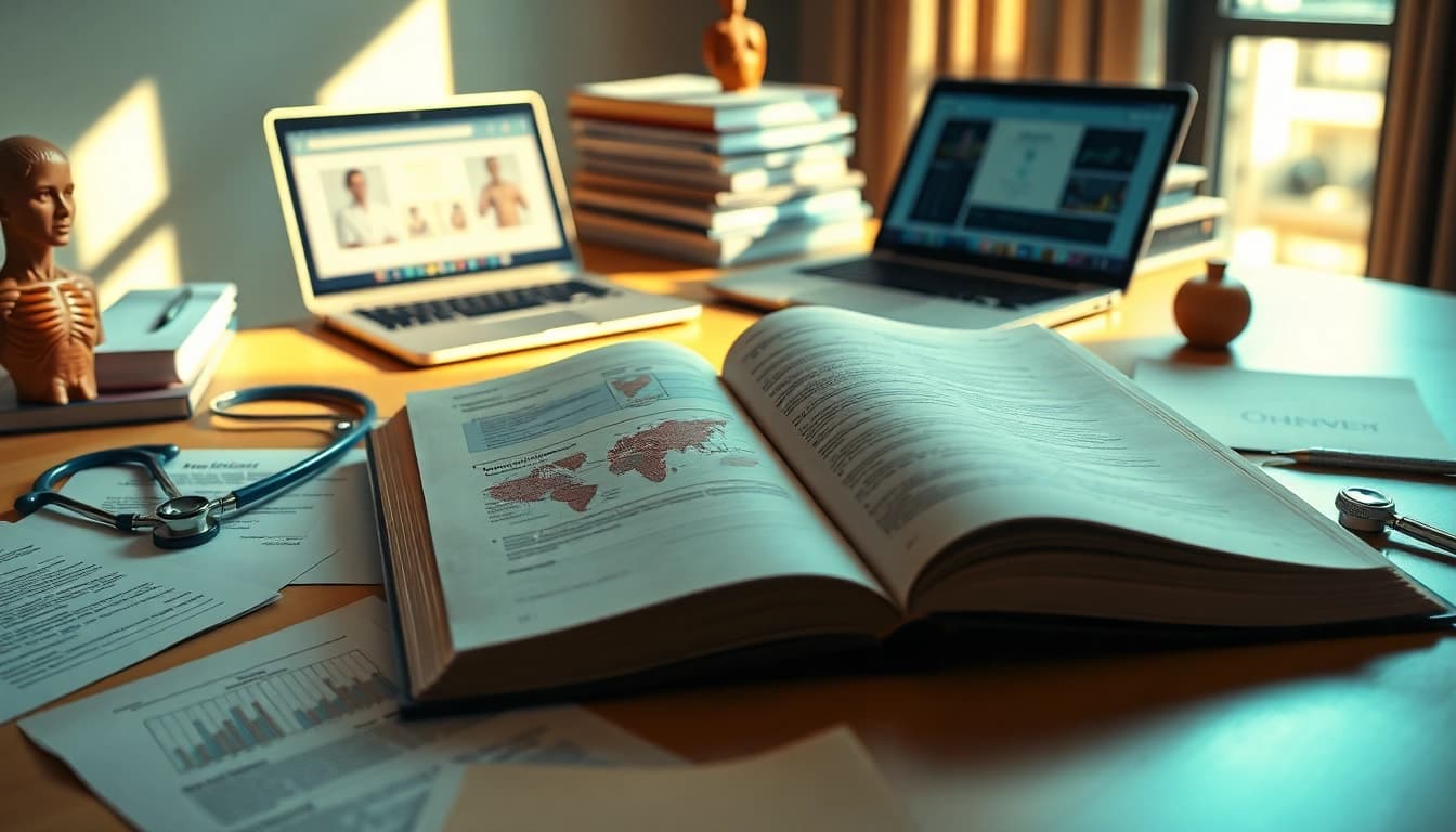 Explore effective Tips for Learning Medical Terms with organized study materials and a laptop.