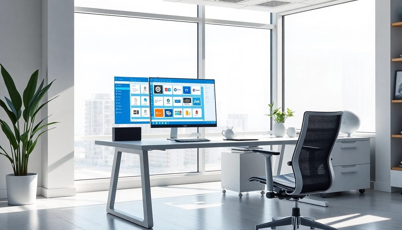WPS office下载 displayed on a modern workspace computer, reflecting efficiency.