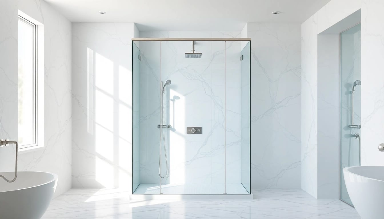 Transform your bathroom with elegant showers integrating modern fixtures and luxurious designs.