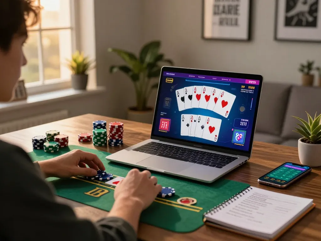 Engaging with the Link vào OXBET online blackjack table during an exciting gaming session.