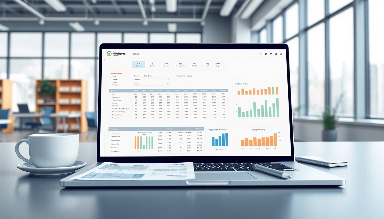 Optimize inventory management with efficient inventory planning software interface in an organized office.