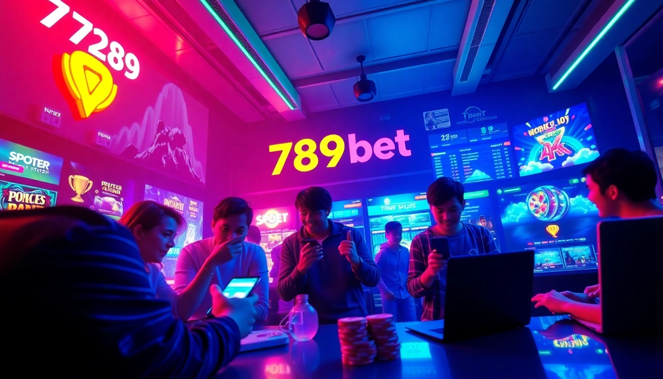 Engaging scene of users enjoying games at 789bet store, showcasing diverse digital gambling options.