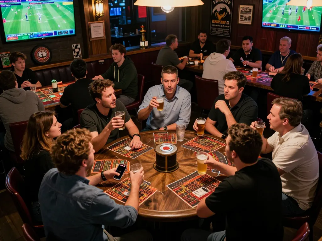 Watch as FC88 fans make strategic bets during live sports events in an energetic bar setting