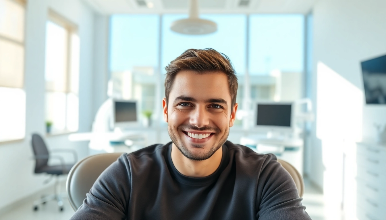 Showcasing hair transplant istanbul price benefits in a modern clinic with a satisfied male patient.
