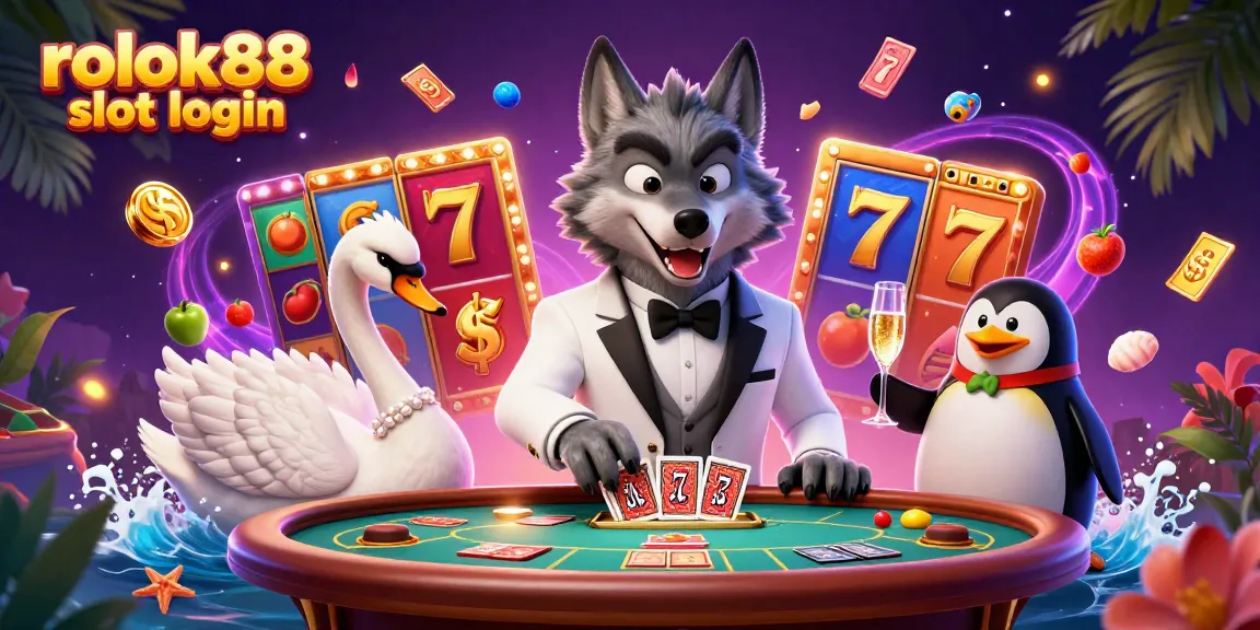 Experience excitement with rokok88 slot login in a vibrant casino scene full of thrilling elements.