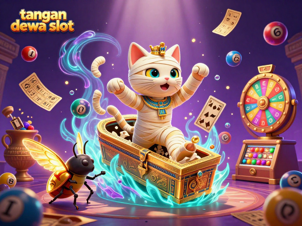 Genggam tangan dewa slot saat bermain slot online dengan berbagai elemen kasino yang menyenangkan.