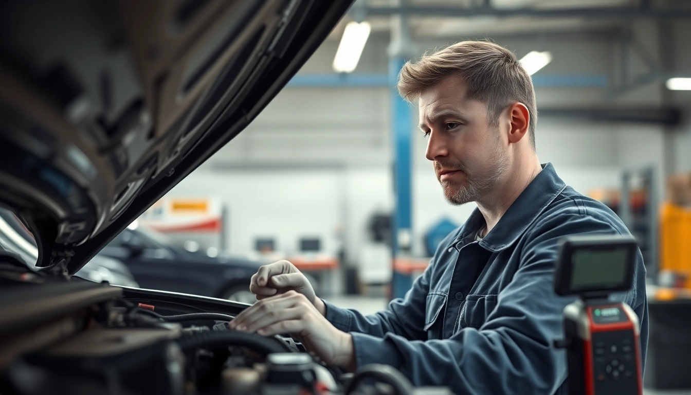 Evaluate high mileage extended auto warranty options with a mechanic in a well-equipped garage.