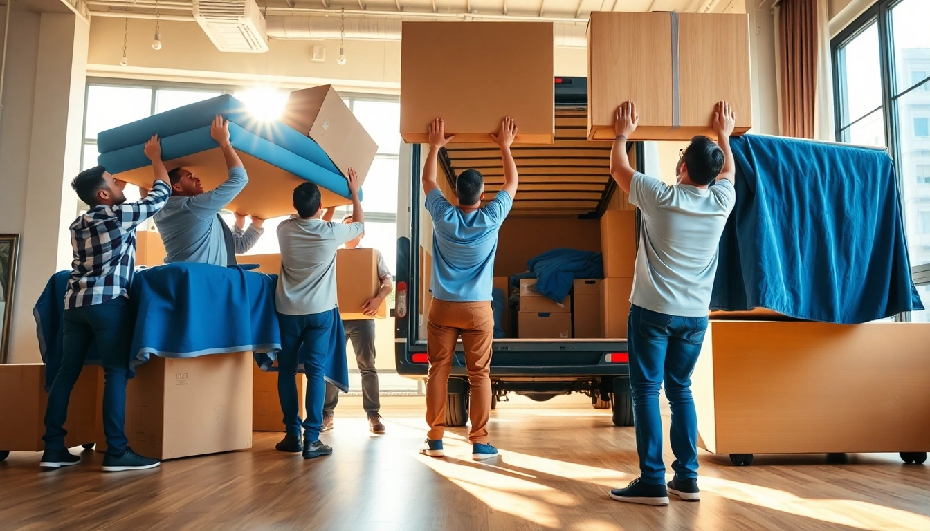 Team performing lift and load moving, showcasing expertise and collaboration in action.