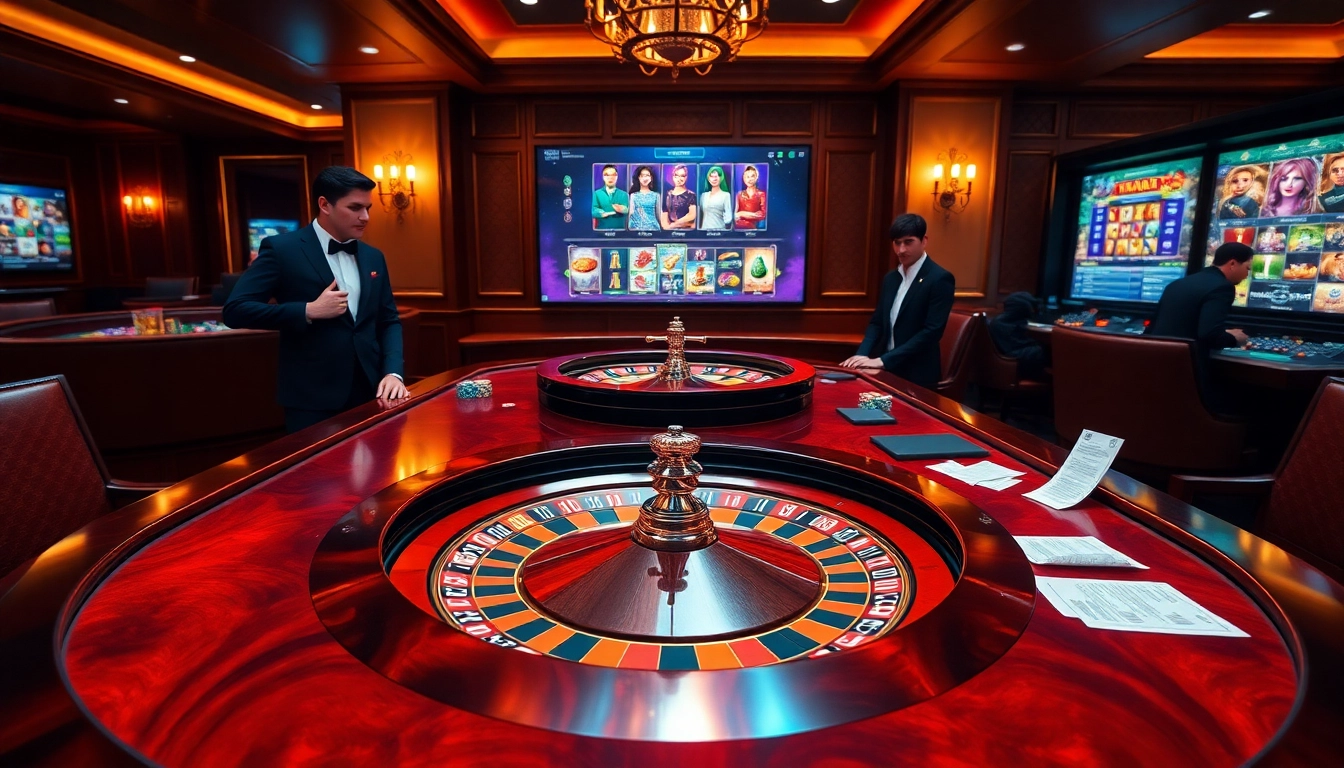 Ressentez l'excitation du casino en ligne avec des sessions de poker et de roulette vibrantes.