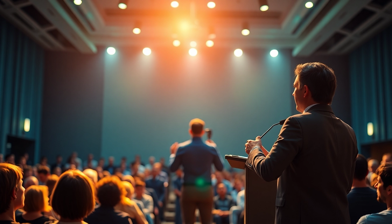Elevate your Public Speaking Training with a professional delivering an impactful speech.