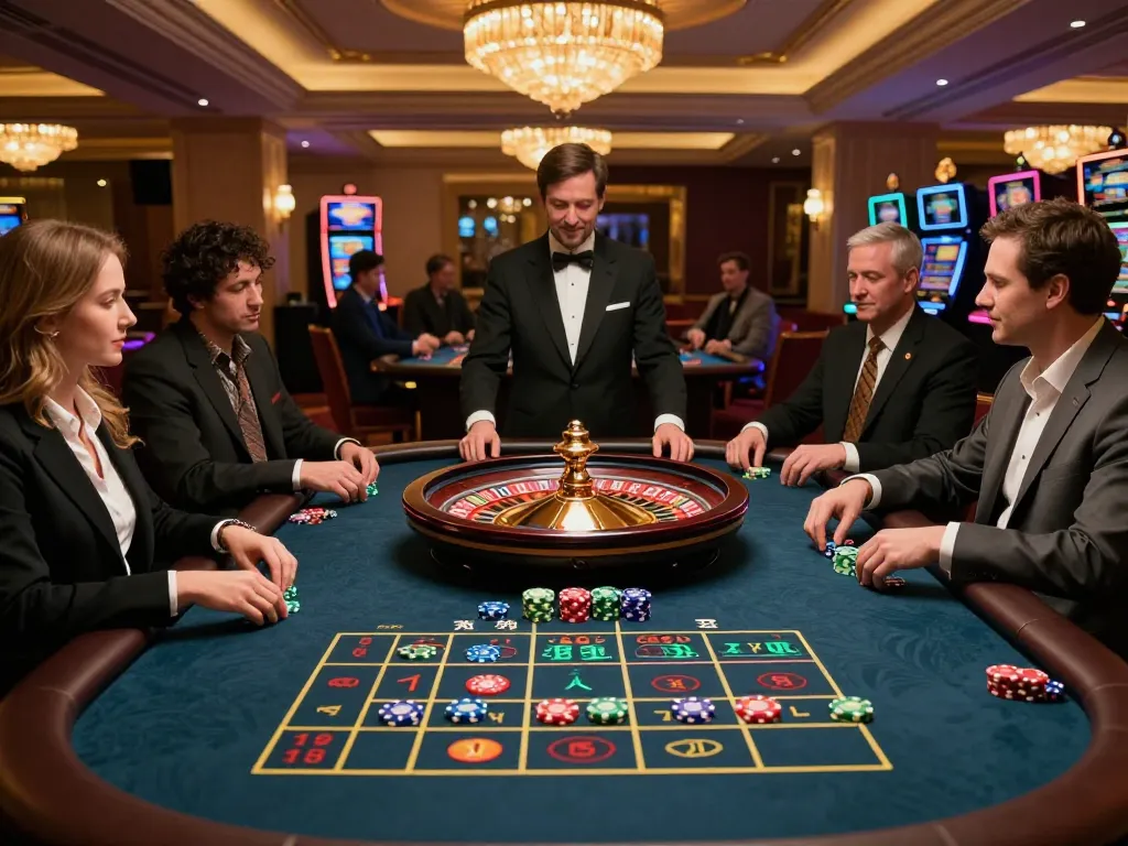 Experience the thrill of roulette at W188 casino with players engaged in strategic betting.