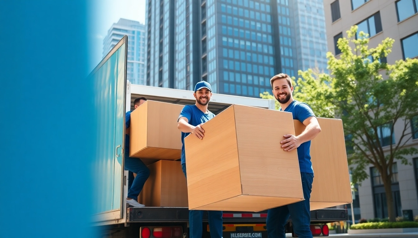 Reliable boston local movers assisting with a professional move in an urban environment.