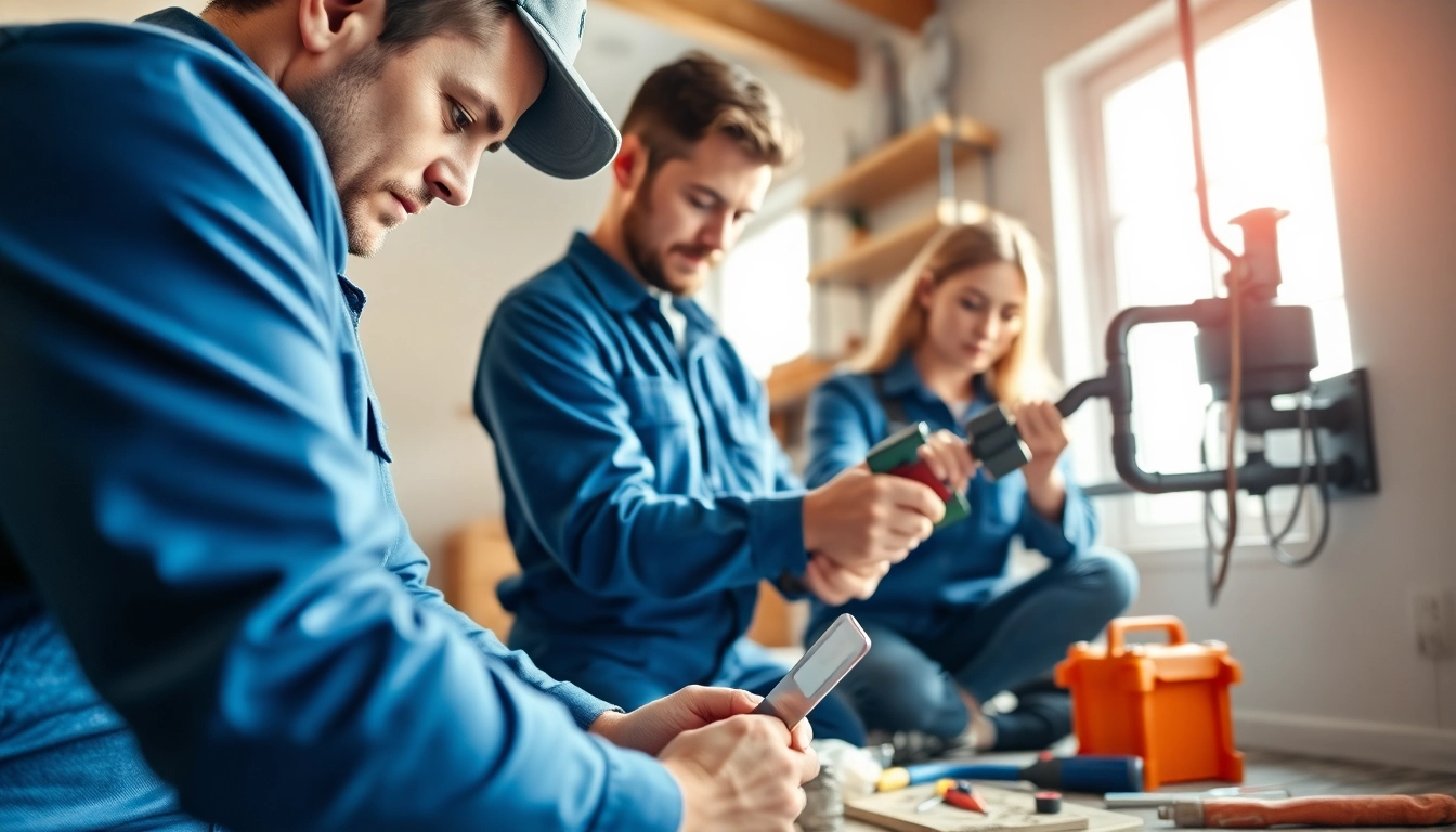 Experienced plumbers north vancouver fixing pipes and ensuring quality work in a residential setting.
