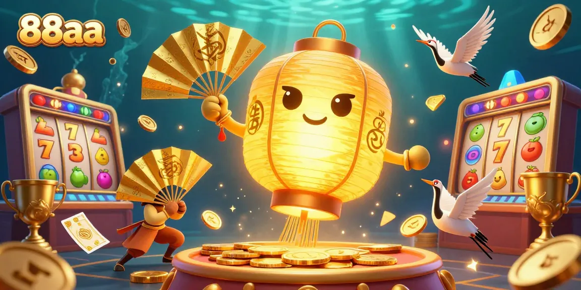 Engage in exciting gameplay at 88aa with vibrant slot symbols and a dynamic casino atmosphere.