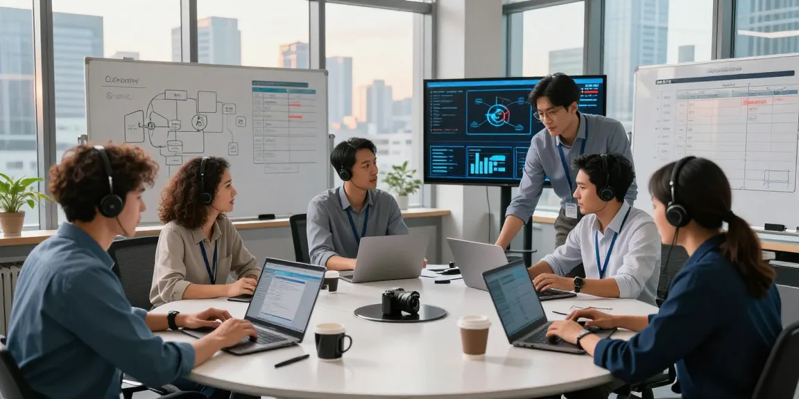Team providing proactive IT support business solutions in a modern office.
