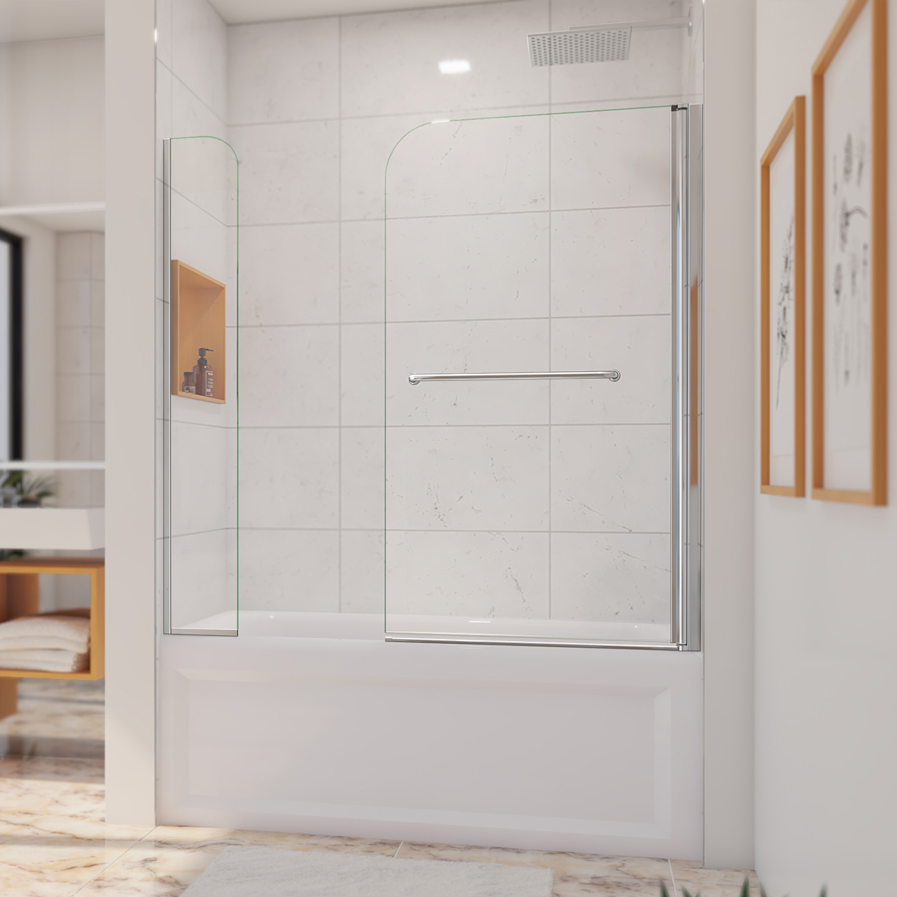 Elegant Frameless Sliding Shower Door Designs for Stylish Homes