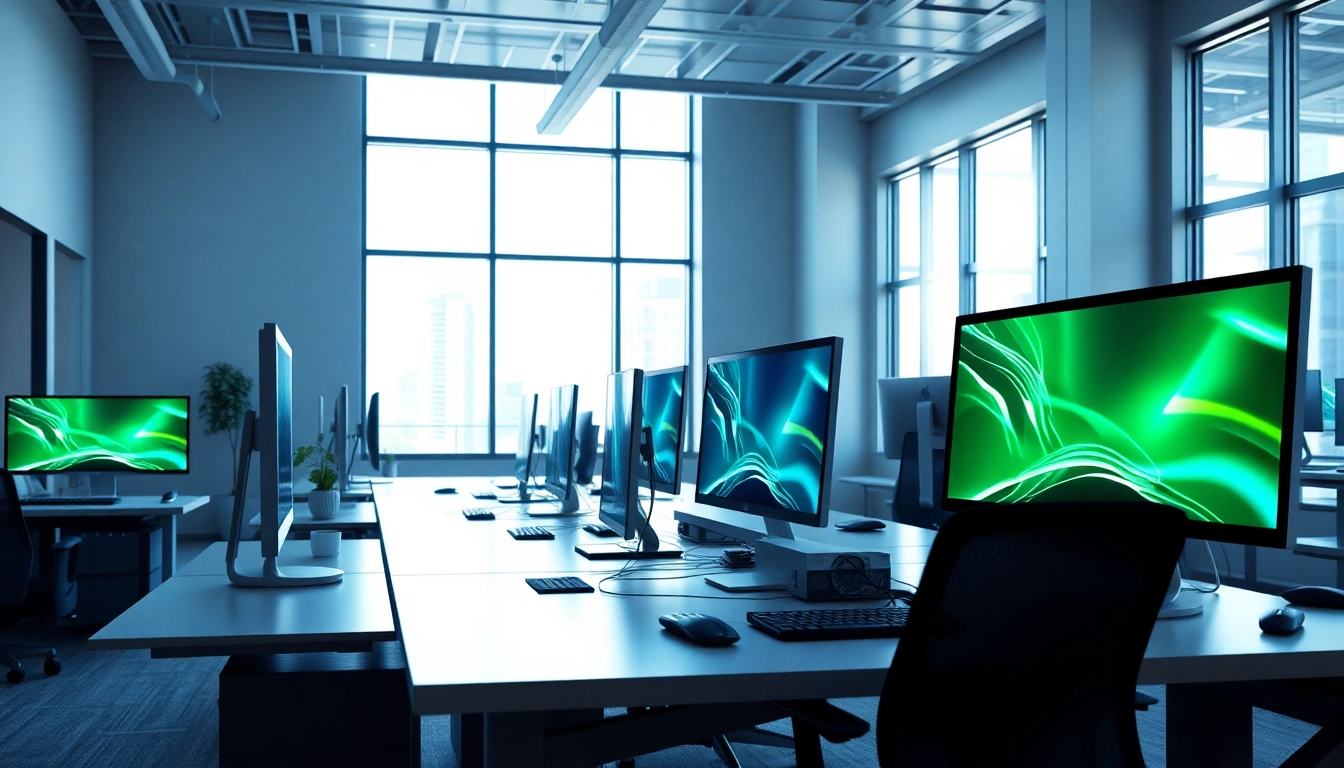 zirvegrupbilgisayar modern ofis alanında dinamik bir çalışma ortamı sunuyor.