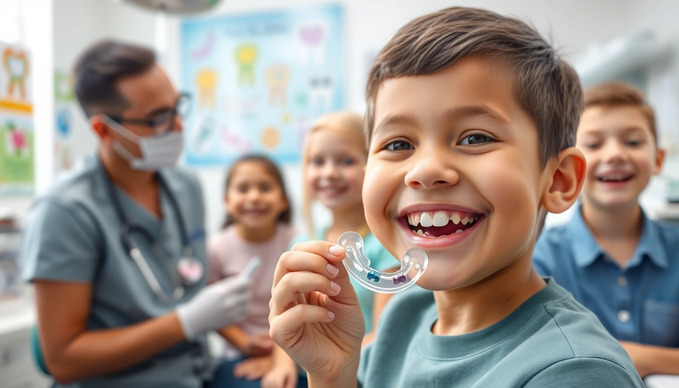 Children exploring orthodontic expanders for kids Hawthorn with smiles in a welcoming dental setting.