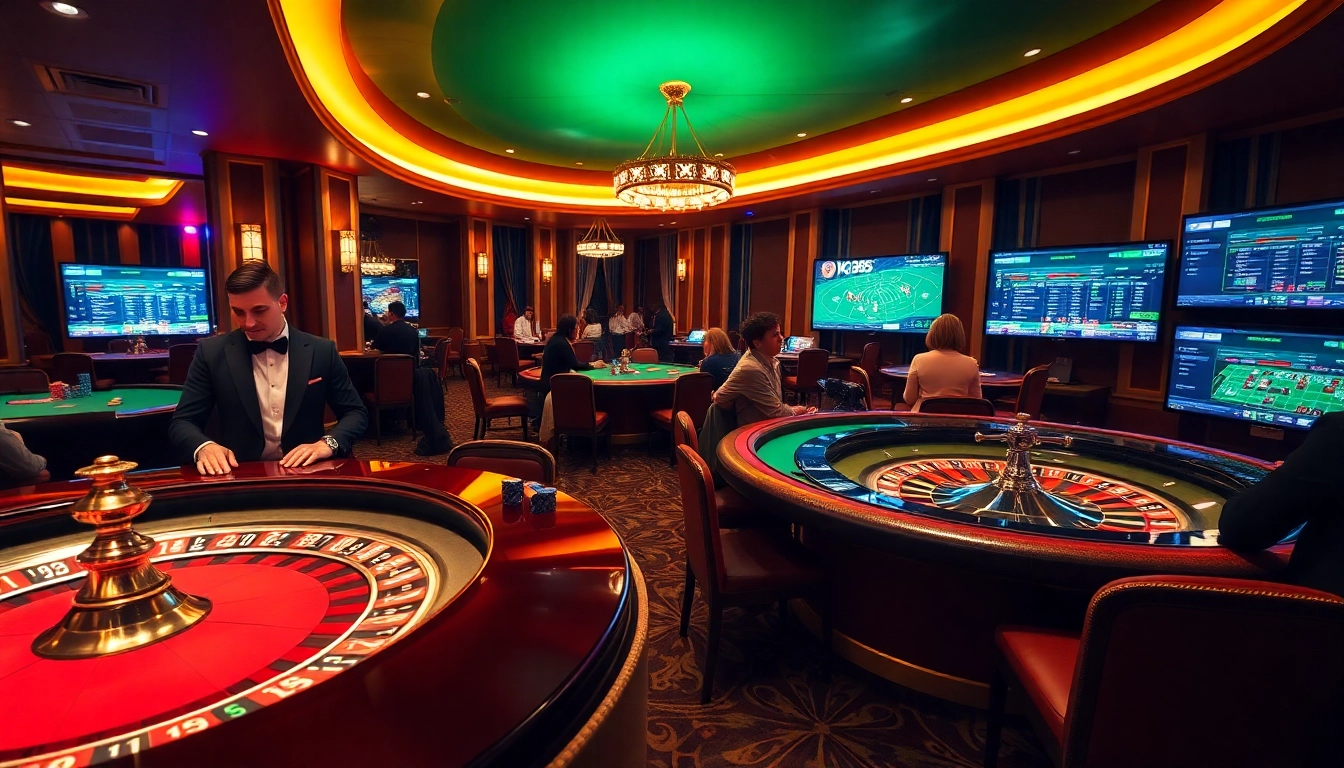 Experience the excitement of winning at OK365's luxurious casino tables.