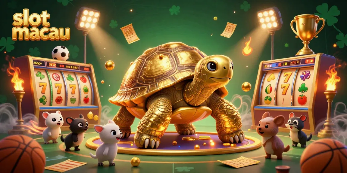 Experience the excitement with slot macau's vibrant 3D casino illustration featuring dynamic gaming elements.