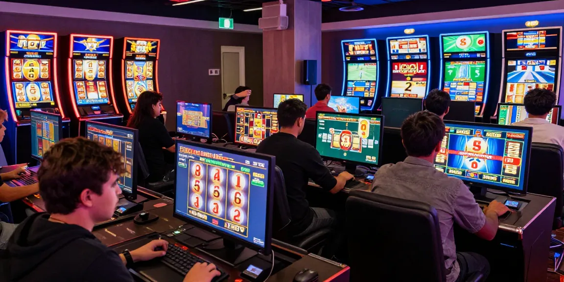 Engaging players enjoying online gambling at https://sh-bet.com/ with vibrant graphics and diverse activities.