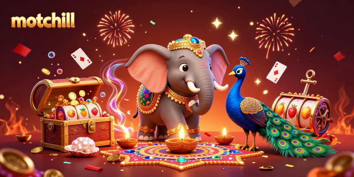 Spin the reels with motchill's vibrant online casino scene featuring rich 3D characters and dynamic gaming elements.