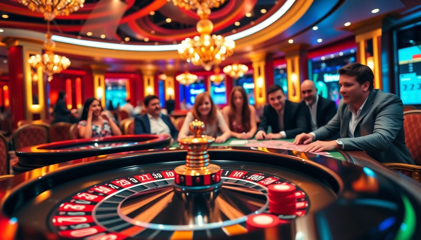 Players engaging with PS99 at a lavish casino table, experiencing the thrill of gambling.