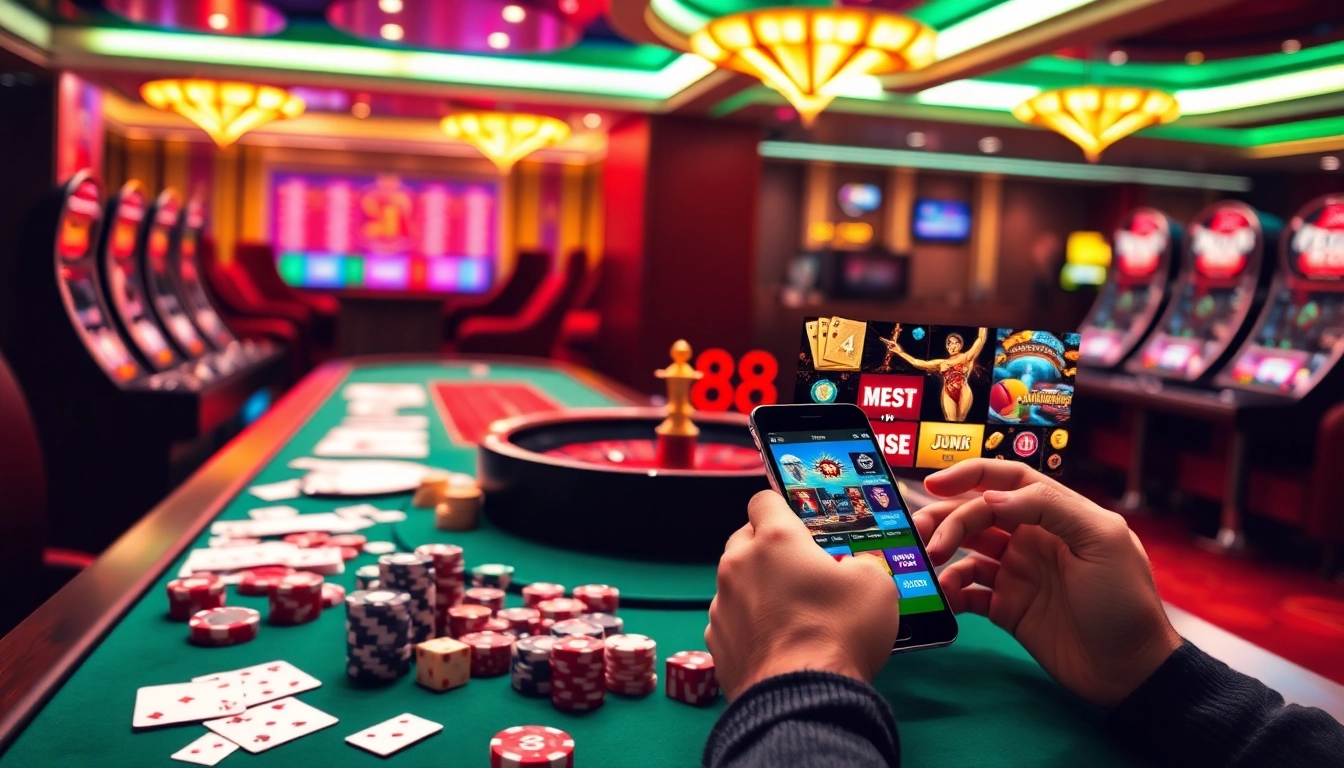 Exciting moments at Jun88 as players enjoy various casino games and online betting options.