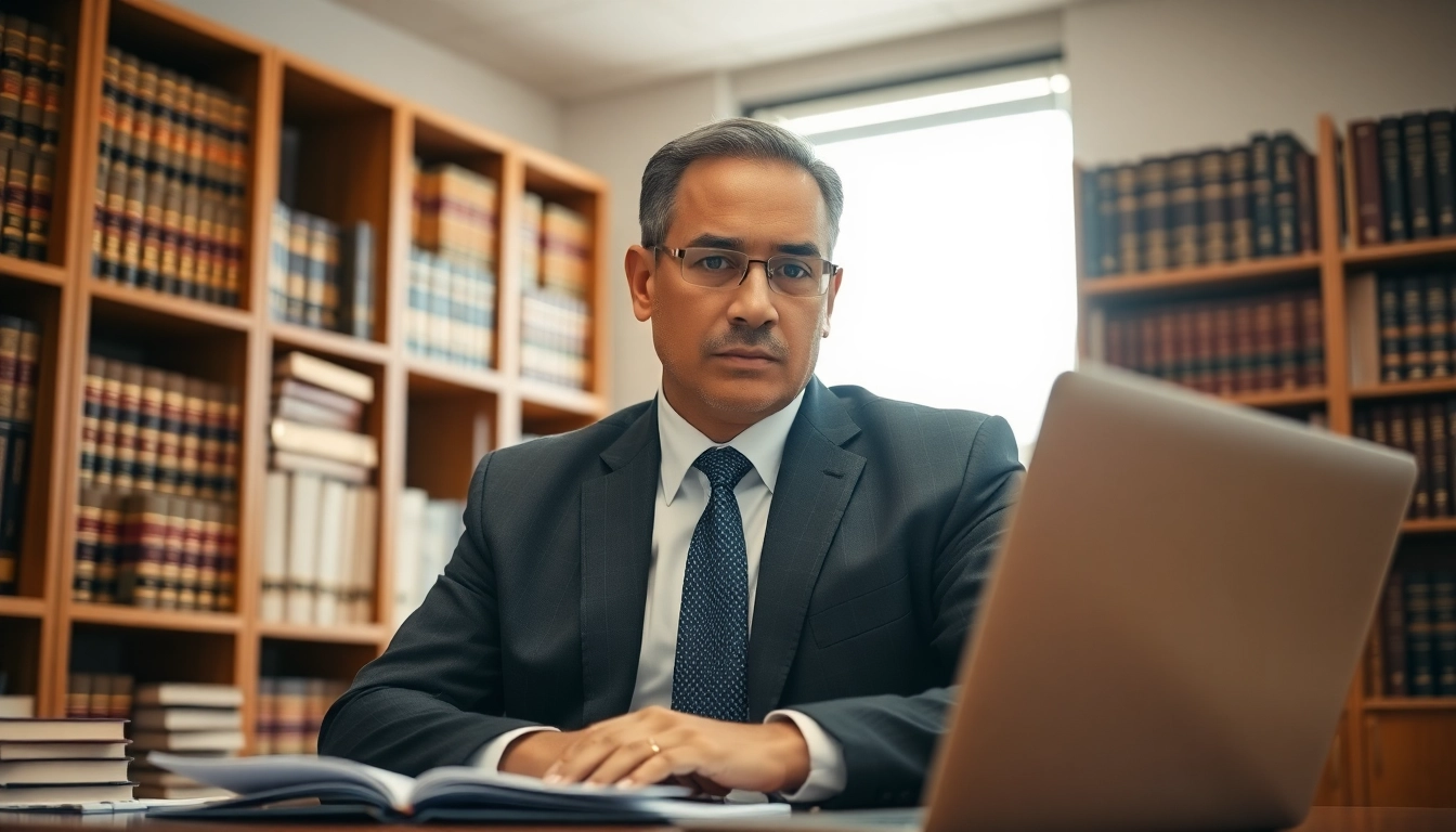 Engaging Orlando Personal Injury Lawyer consulting in a professional office.