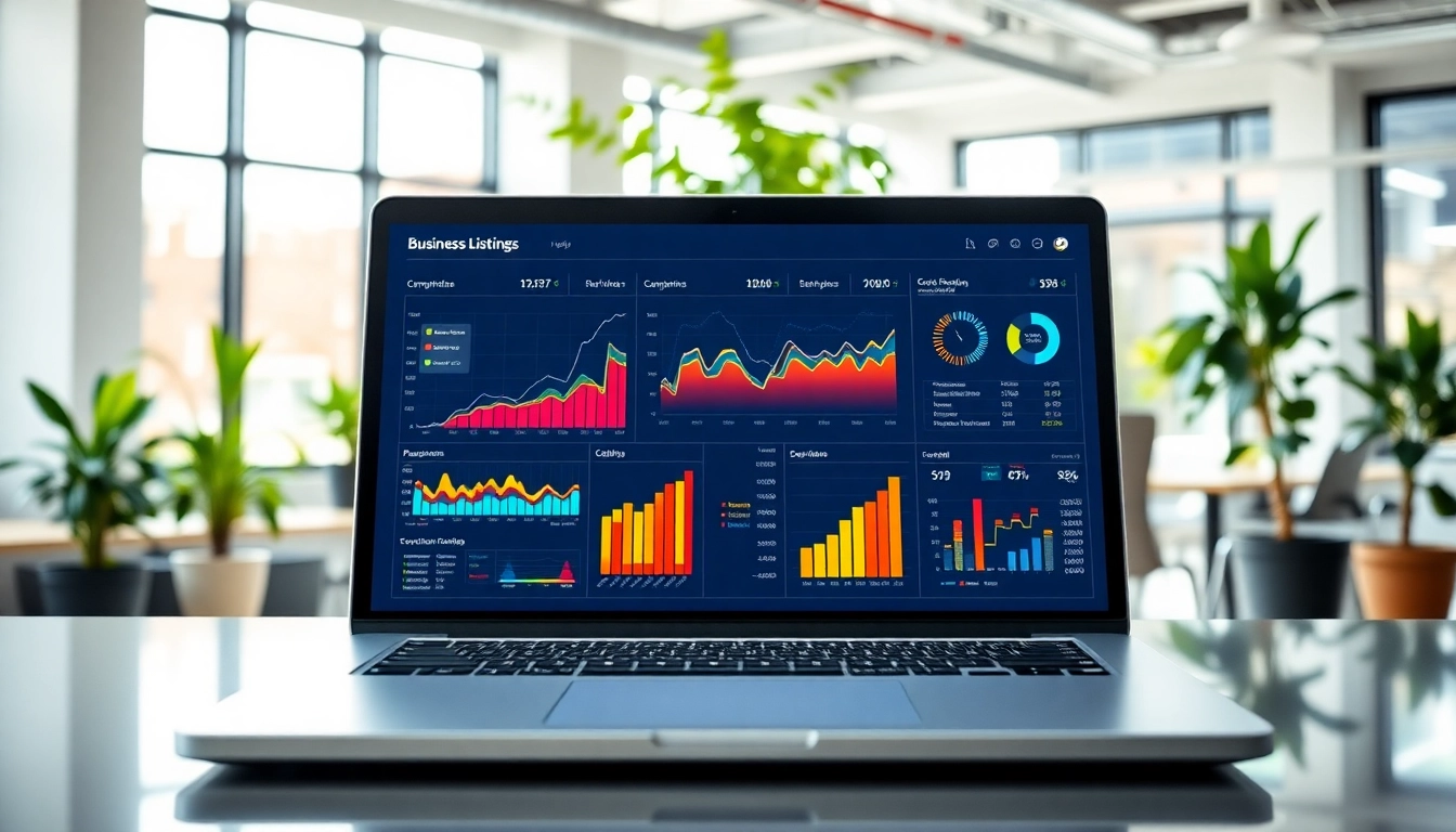 Optimize your Biz Listings with vibrant visuals and engaging data in a modern workspace.