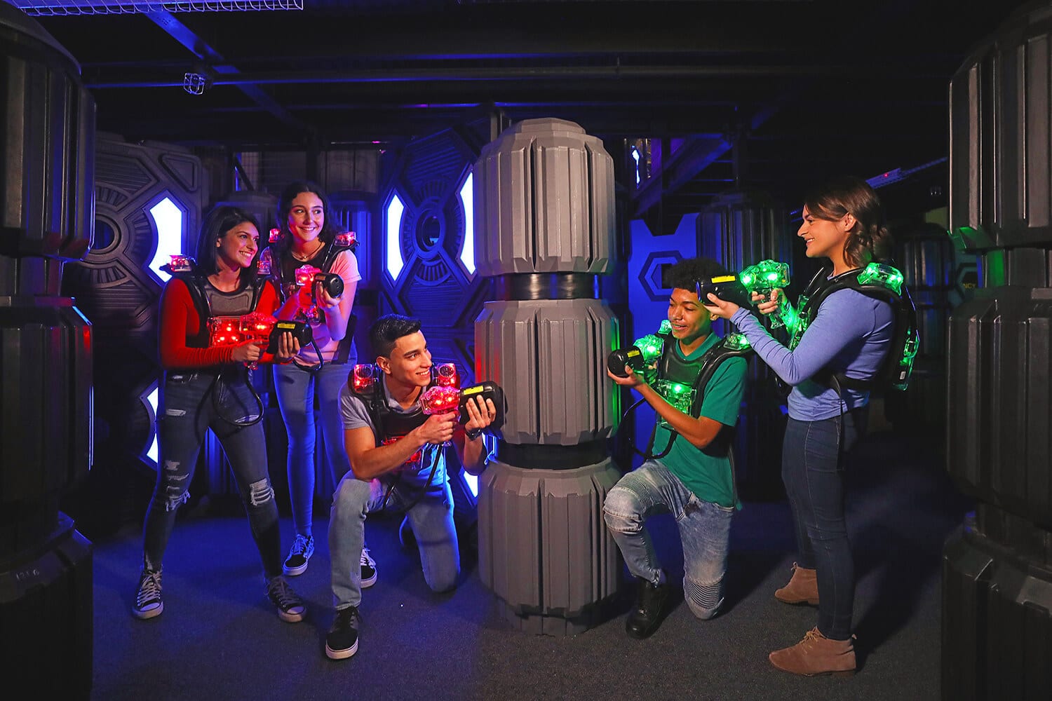 High-Energy Laser Tag Games for Groups