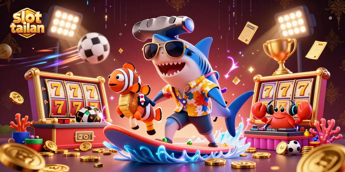 Experience thrilling action at slot tailan with vibrant characters celebrating fortune amidst a sea of gold coins.