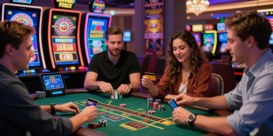 Players engaging in dynamic online casinos showcasing credit card use at https://gdsap.org.uk with vibrant game graphics.