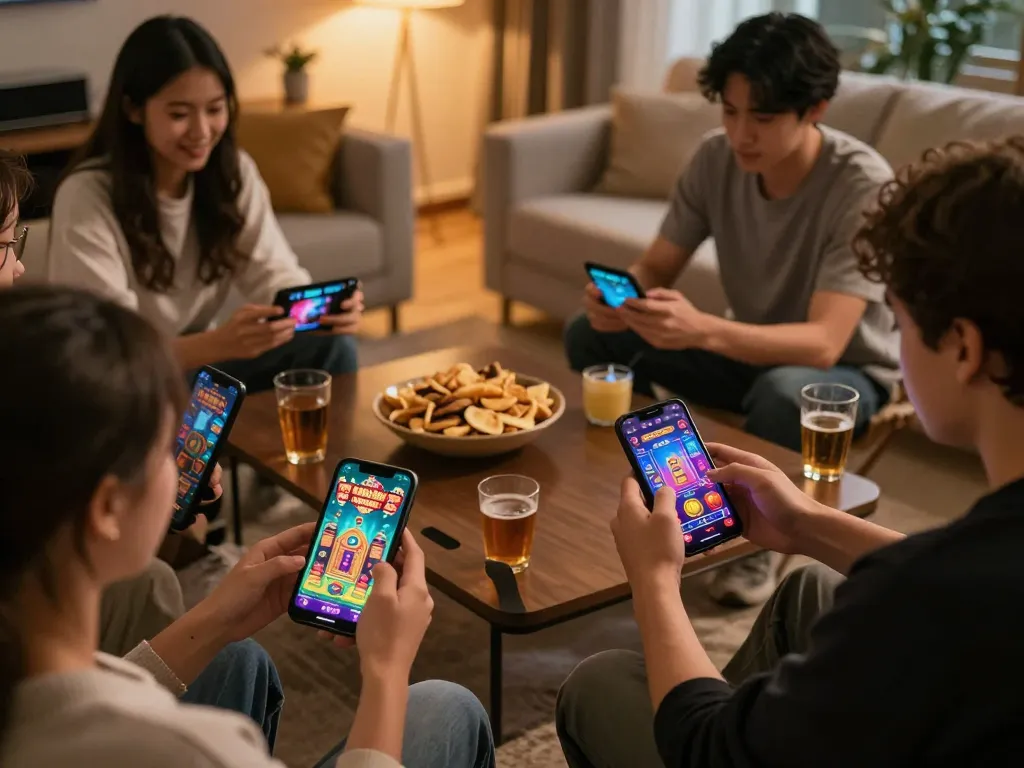 Players engage with xx88 mobile gaming app for immersive casino experience.