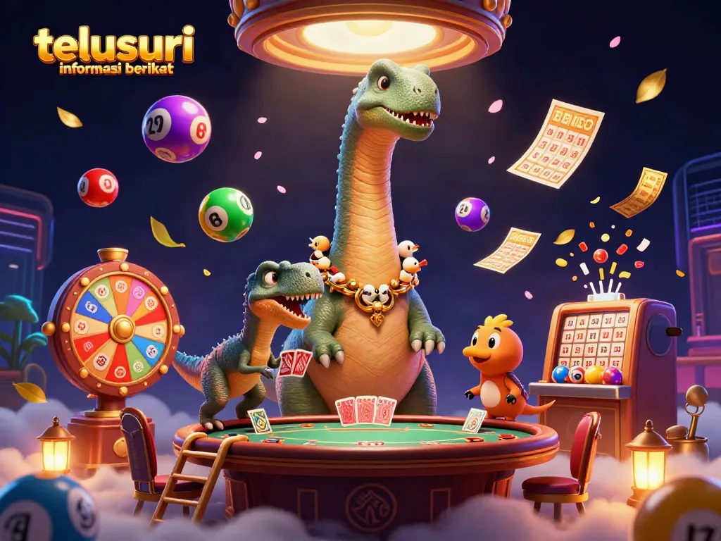 Telusuri informasi berikut dalam ilustrasi kasino 3D yang penuh warna dan detail.