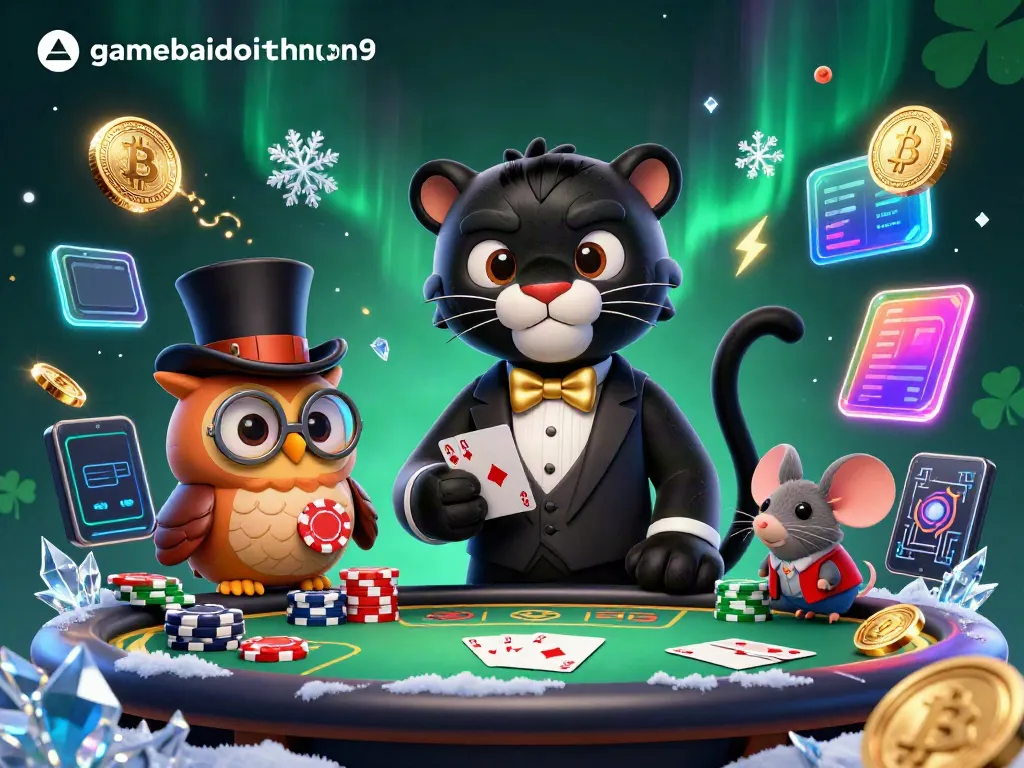 Play at gamebaidoithuong9 with a stylish panther dealer and unique poker scenes.
