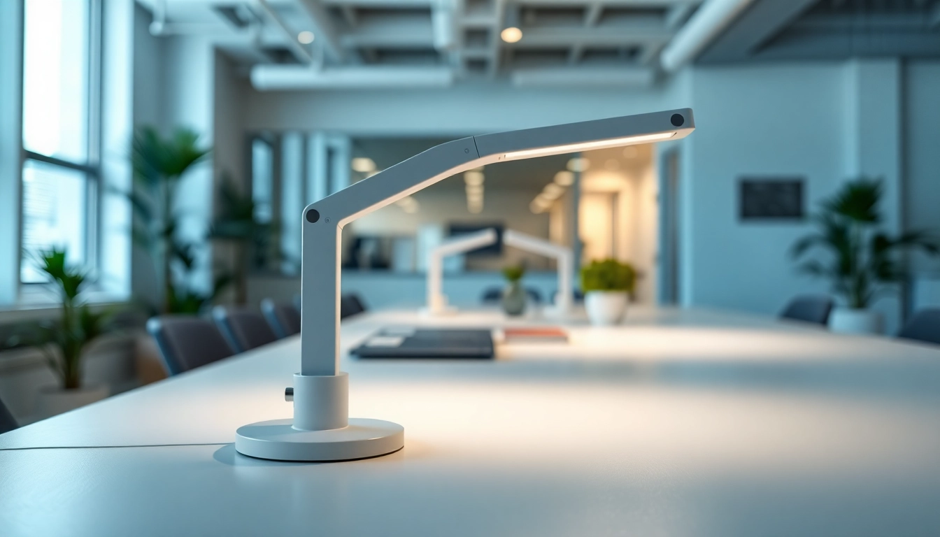 Bekijk led tl armatuur in een moderne kantooromgeving met efficiënte verlichting.