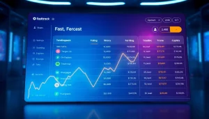 Trending Coins listing interface displaying fast-track options and 24/7 support features.