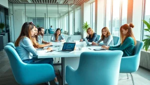 Team members collaborating on digital strategies, showcasing 79king's innovative marketing approach.