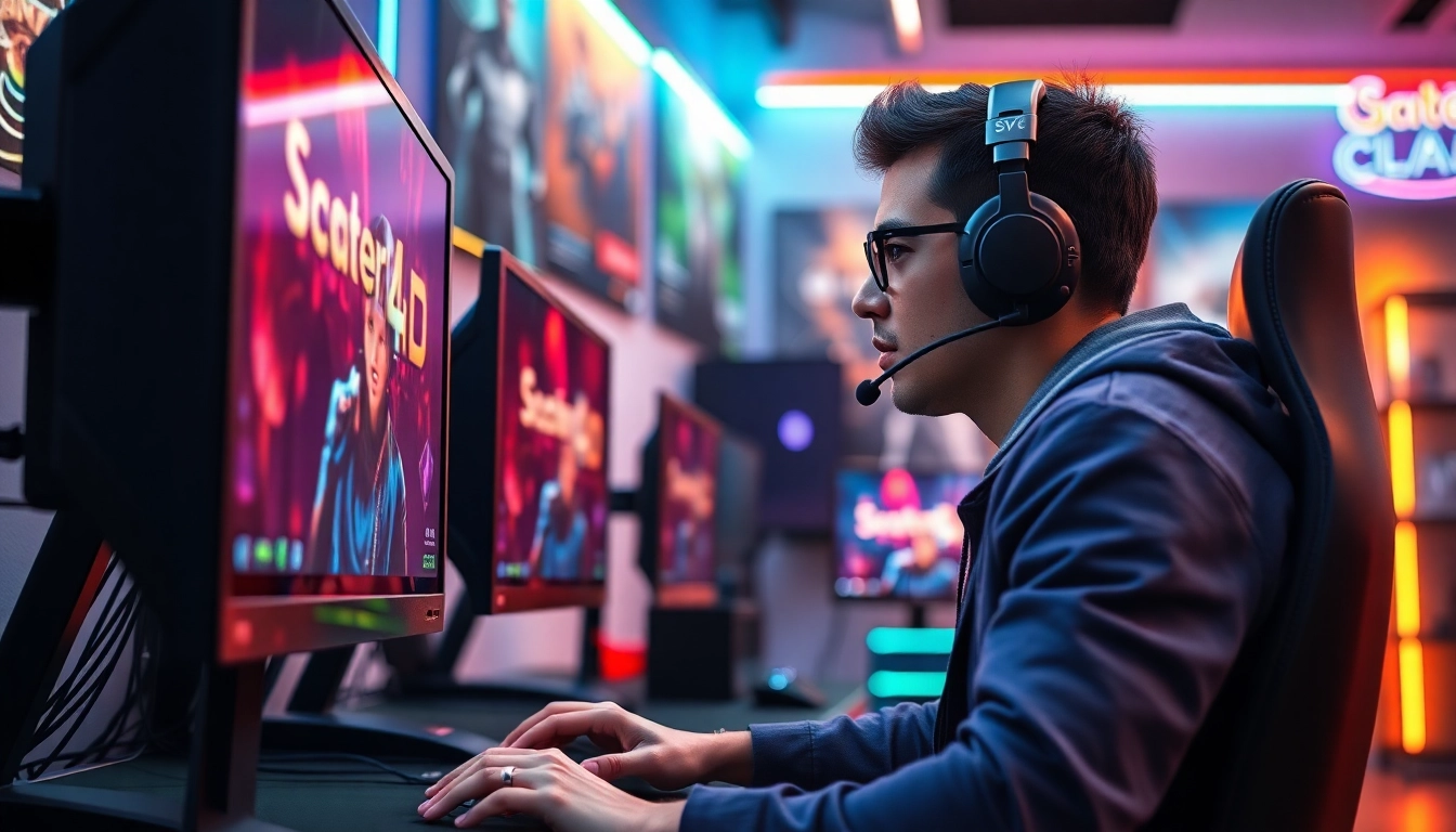 Mengakses scater4d login game dalam suasana gaming yang penuh semangat dan teknologi tinggi.