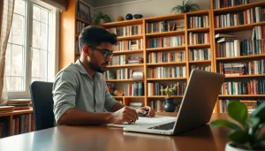 Menganalisis suletoto alternatif dengan cermat di ruang kerja yang nyaman dan terang.