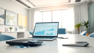 카드 한도 현금화와 관련된 전문가가 사무실에서 분석하는 모습