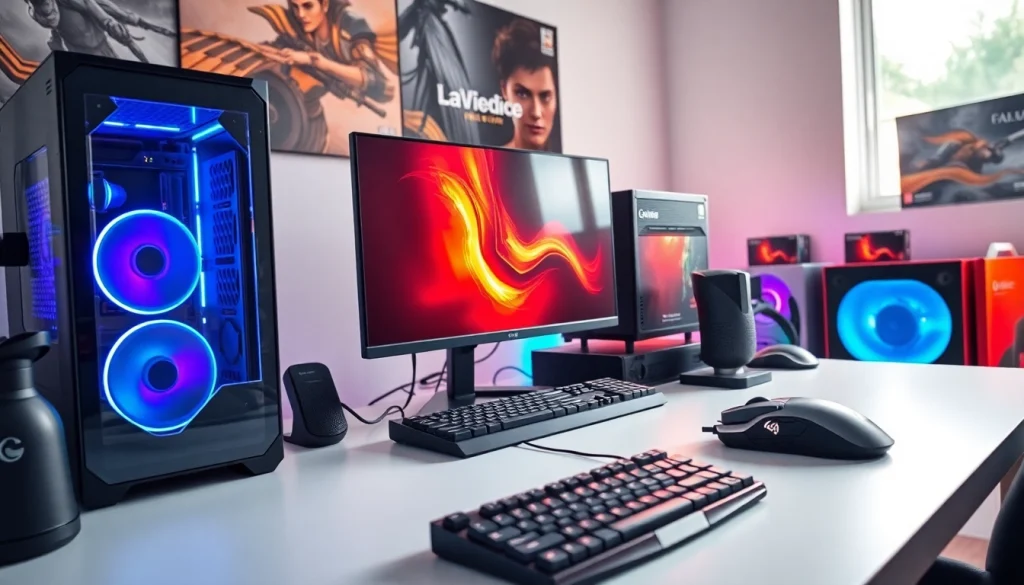 Daftar ggsoft game dengan setup gaming modern dan peralatan gaming yang menarik.