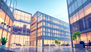 Visuel dynamique illustrant la rentabilité d’un bien grâce à des graphiques financiers explicatifs.