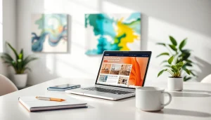 Enhance productivity with a sleek workspace inspired by https://www.ound-ound.com featuring modern design elements.