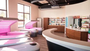 Menggunakan layanan di https://revolvesunlesstanningandsalon.com untuk mendapatkan kulit kecokelatan yang sempurna.