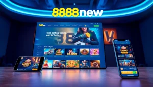 Experience the dynamic features of 888new, showcasing online gaming and sports betting.